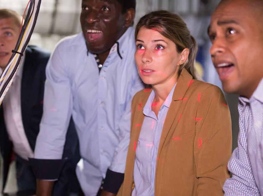 Phase de délibération pendant une murder party team building